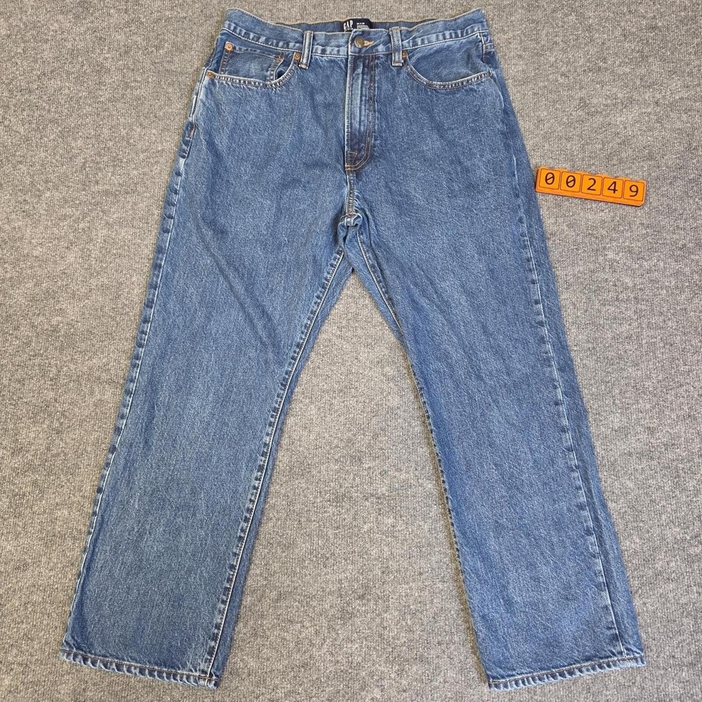 Gap Jeans Mens 34x30 Blue Cotton Denim Straight Leg